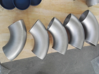 Titanium elbows for chemical plant